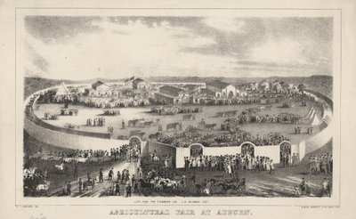 المعرض الزراعي في أوبورن ، litho بواسطة G. und W. Endicott ، 1844 بواسطة جورج ت. سانفورد